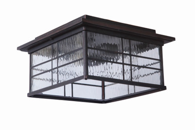 Dorset 2 Light 12.99 Inch Wide Outdoor Flush Mount by Craftmade - Z7837-ABZ