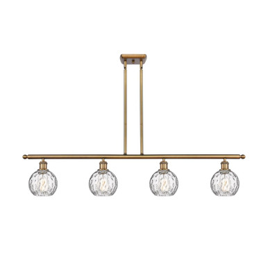 Athens Water Glass 100W 4 LED Stem Hung Island 8.5X 48 by Innovations - 516-4I-BB-G1215-6-LED