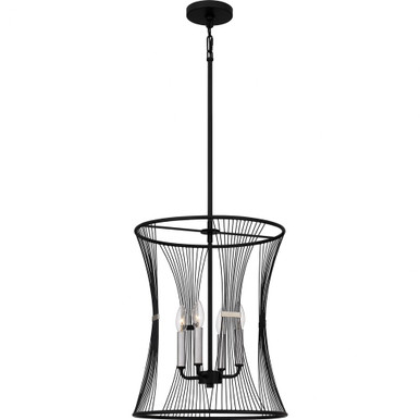 Leiland 4 Light Medium Pendant by Quoizel - LEI2816MBK