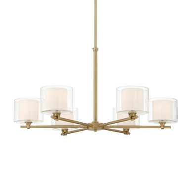 Seville 6 Light Chandelier 17.25 Inch Tall and 32 Inch Wide by Minka Lavery - 2065-732