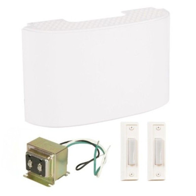 Contemporary Chime Kit/Buttons/Transformer 2.59 X 8.25 Inch by Craftmade - CK6200-W
