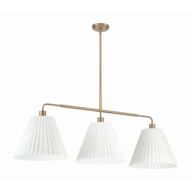 Pleated II 3 Light Island 19.13 Inch Tall and 14 Inch Wide by Craftmade - 62373