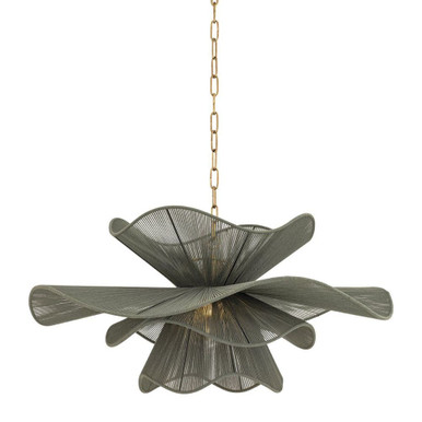 Amanda 1 Light Chandelier 17 Inch Tall and 34 Inch Wide y Mitzi - H1084701-PBR