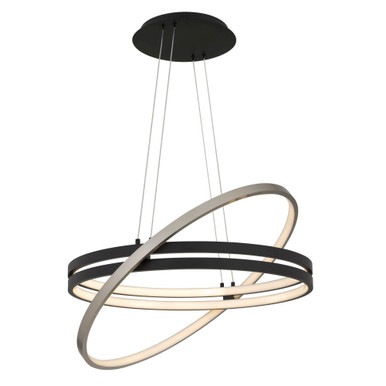 Isabelle 80W LED Pendant 3.5 Inch Tall and 32.5 Inch Wide by Quoizel - PCISB2832MBK