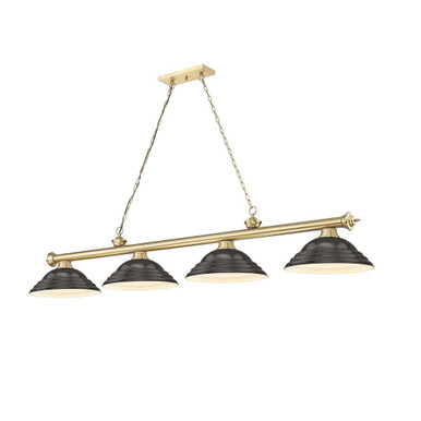 Cordon 4 Light Billiard 14 Inch Tall and 16 Inch Wide by Z Lite - 2306-4-BILL-STSHADE