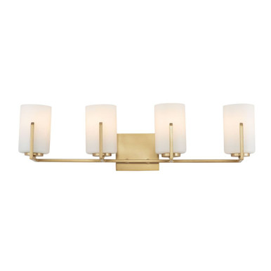 Dart 4 Light Bath Vanity 7.75 Inch Tall and 29.75 Inch Wide by Maxim - 21284SWNAB