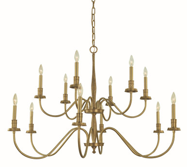 Matera 12 Light Oversized Chandelier by Framburg - 5780 BR