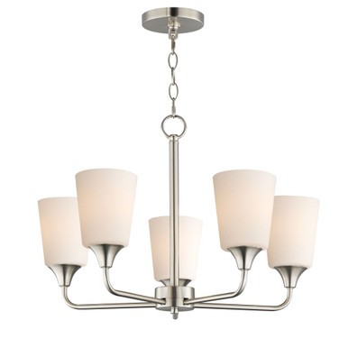 Hudson 5 Light Chandelier 15.25 Inch Tall and 24 Inch Wide by Maxim - 12875