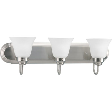 3 Light Bath Vanity 8 Inch Tall and 7.5 Inch Wide by Progress - HS21009-09