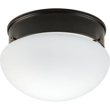 1 Light Flush Mount 4.56 Inch Tall and 7.25 Inch Wide by Progress - HS31000