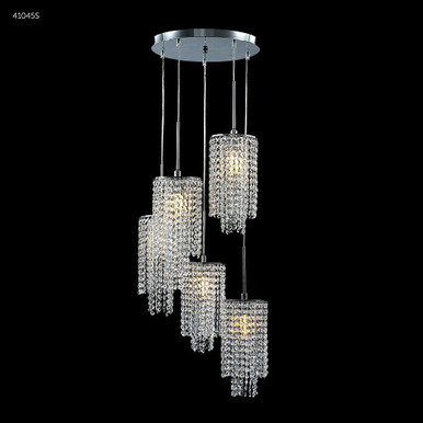 Contemporary 5 Light Chandelier 50 Inch Tall X 18 Inch Wide by James Moder - 41045S77