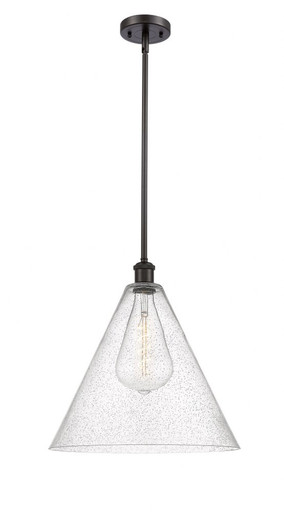 Berkshire Glass 1 Light Pendant 17 Inch Tall X 16 Inch Wide by Innovations - 516-1S-OB-GBC-164