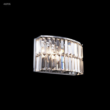 3 Light Faceted Bath Vanity 7 Inch Tall and 11 Inch Wide by James Moder - 41073S77