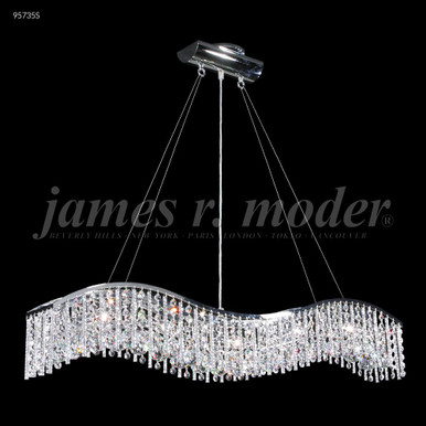 Fashionable Broadway 5Light Crystal  Chandelier 36 Inch Wide by James Moder - 95735S77