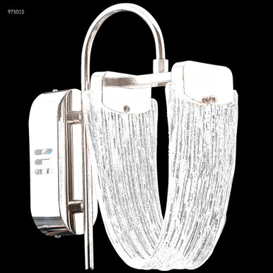 Crystal Lace 5W LED Wall Sconce 12 Inch Tall and 5 Inch Wide by James Moder - 97101S22LED
