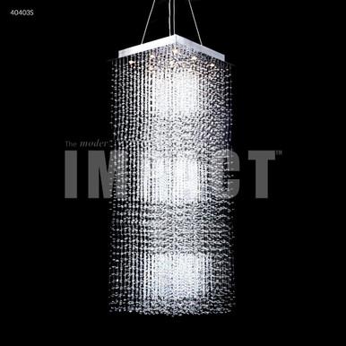 Crystal Rain 9 Light Entry Chandelier 72 Inch X 26 Inch Wide by James Moder - 40403S77