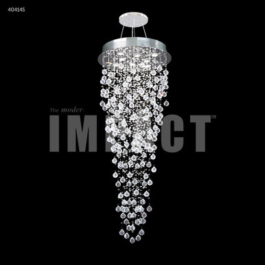 Crystal Rain 8 Light Entry Chandelier 62 Inch X 24 Inch Wide by James Moder - 40414S77