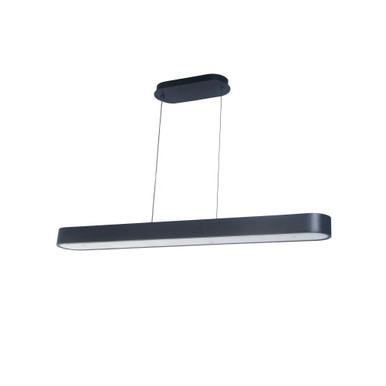 Walsh 50W 1 LED Pendant 2.5 Inch Tall and 40 Inch Wide by Dainolite - WSH-4050LEDHP-MB