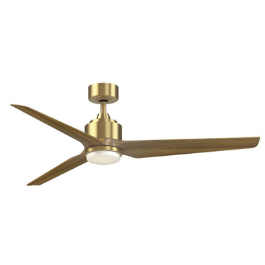 TriAire Custom 3 Blade Ceiling Fan/Light Kit 60 Inch Wide By Fanimation - FPD8514BS-60KW-LK