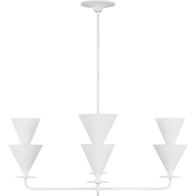 Cornet 4 Light Chandelier 15.25 X 36 Inch Wide by Visual Comfort Studio - LXC1084CPST