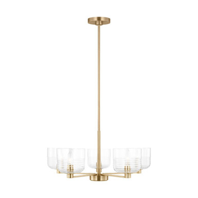 Lochdale 5 Light Chandelier 10.25 X 24 Inch Wide by Visual Comfort Studio - DJC1225