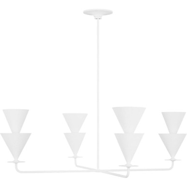 Cornet 4 Light Chandelier 15.25 X 46 Inch Wide by Visual Comfort Studio - LXC1114CPST