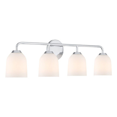 Norah 4 Light Bath Vanity 8.75 Inch Tall and 32 Inch Wide by Millennium - 22304-CH