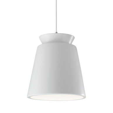 Radiance Trapezoid 10W 1 LED Cord Pendant 16 and 13.5 by Justice Design - CER-6427-LED_1