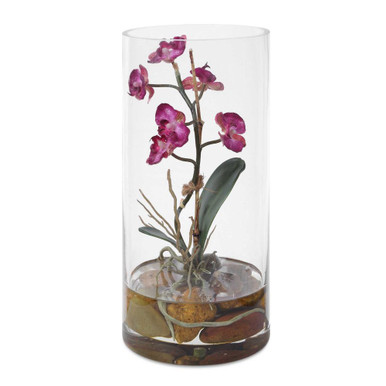 Mariposa Orchid 10.25 Inch Tall and 4.75 Inch Wide by Uttermost - 60279