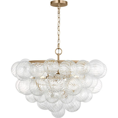 Zia 5 Light Chandelier 19.52 Inch Tall and 27.55 Inch Wide By Generation - PLCH108