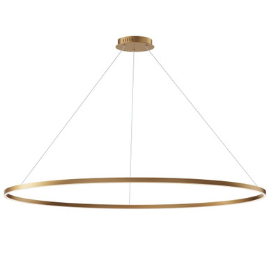 Groove 80W 1 LED Ring Pendant 72 Inch Tall and 1.25 Inch Wide by ET2 - E52736