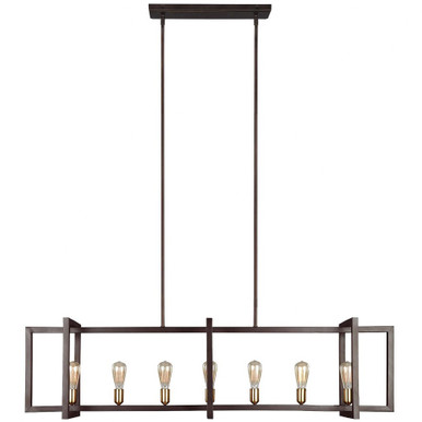Finnegan 7 Light Linear Island Pendant by Visual Comfort Studio - F3148/7NWB