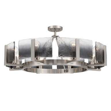 Aenon 8 Light Semi Flush Mount 30 Inch Tall and 32 Inch Wide by Golden - 3164-8SF