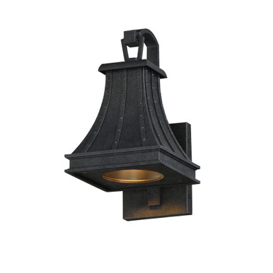 Bramwell VX 1 Light Outdoor DarkSky Wall Mount 7 X 12.75 Inch Wide by Maxim - 40981BKP