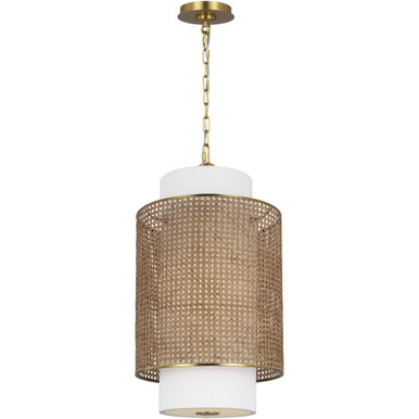 Sawyer 1 Light Pendant 27.38 Inch and 15 Inch Wide by Visual Comfort Studio - KSP1171BBSBRTN