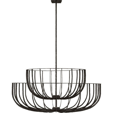 Sanchi 25.8W 3 LED 2 Tier Chandelier 19.5 and 42  by Visual Comfort Modern - SLCH33127