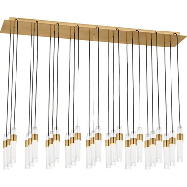 Lassell 277V 194.4W 27 LED Chandelier 44.5 Length by Visual Comfort Modern - SLCH40327-277