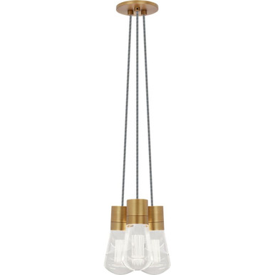 Alva 9W 3 LED Pendant 7.1 Inch Tall X 9 Inch Wide by Visual Comfort Modern - 700TDALVPMC3UNB