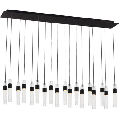 Lassell 277V 129.6W 18 LED Chandelier 44.5 Length by Visual Comfort Modern - SLCH40227-277