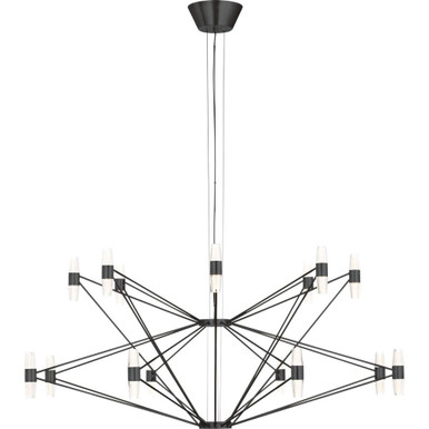 Lassell 54.4W 48 LED 2 Tier Chandelier 21.4 X 46 by Visual Comfort Modern - SLCH24727
