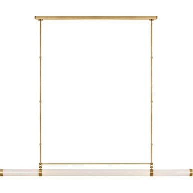 Alo 21.6W 1 LED Linear Suspension 6.3 and 64 Inch by Visual Comfort Modern - AKLS15027NB