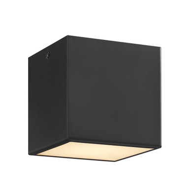 Marco 10W 1 LED Cube Flush Mount 4 Inch X 4.25 Inch Wide by Justice Design - NSH-5669-MBLK