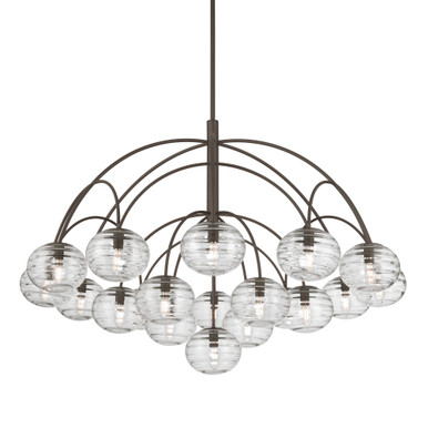 Lenora 19 Light Chandelier 33 Inch X 47.75 Inch Wide by Minka Metropolitan - N3509-860