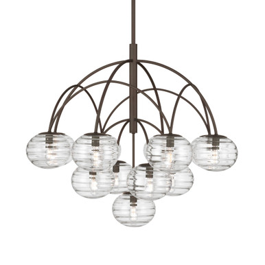 Lenora 13 Light Chandelier 29 Inch X 34.25 Inch Wide by Minka Metropolitan - N3508-860