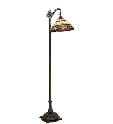 Ilona 1 Light Bridge Arm Floor Lamp 67 x 14 Inch by Meyda Tiffany - 274847