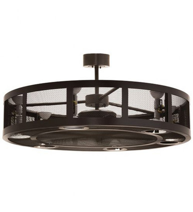 Paloma Golpe 6 Light Fandelier 22 In H and 48 In W by Meyda Tiffany - 160093