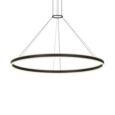 Double Corona 129W 2 LED Pendant 2.75 Inch Tall X 59 Inch Wide by Sonneman - 2309-J20