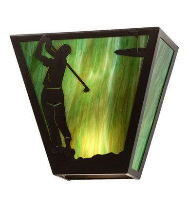 Golf 2 Light Wall Sconce 11.5 x 13 Inch by Meyda Tiffany - 145158