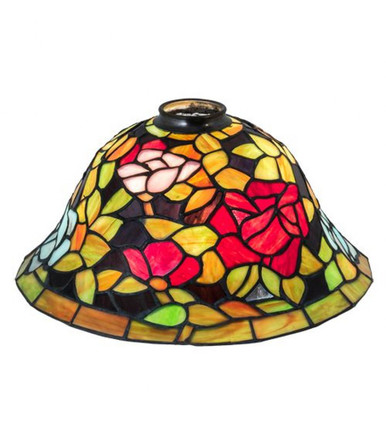 Rosebush 12 Inch Wide Tiffany Rosebush Shade by Meyda Tiffany - 26319