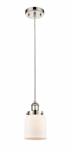 Bell 1 Light Cord hung Mini Pendant 10 Inch and 5 Inch Wide by Innovations - 916-1P-PN-G51